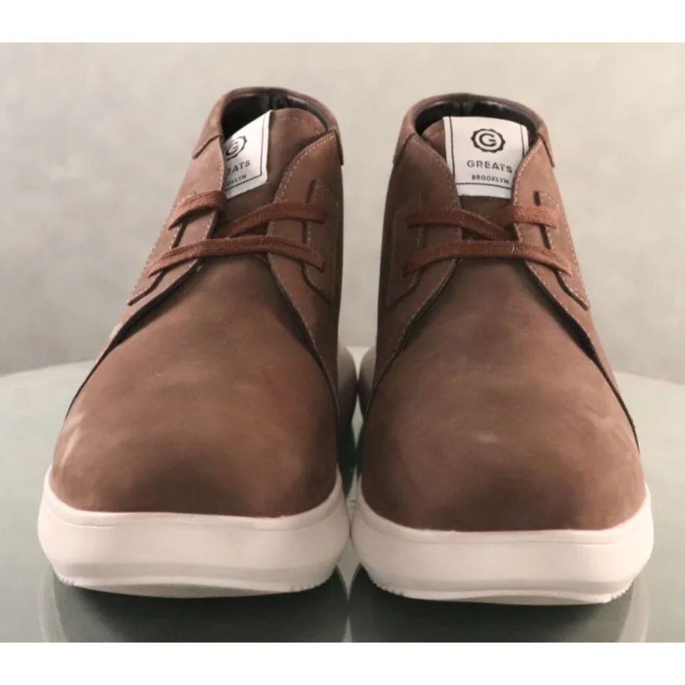 Greats Brooklyn $190 Men's Waterproof Chukka Boots Size EU 46 US 13 Leather EUC